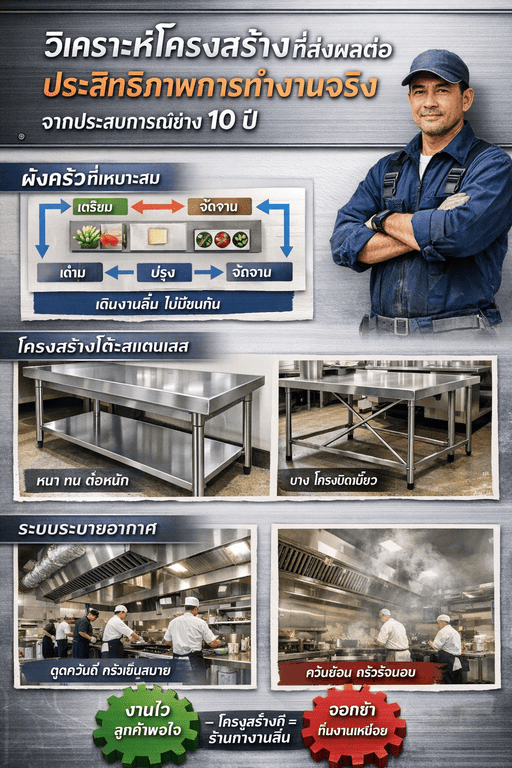 ออกแบบครัวร้านอาหาร 