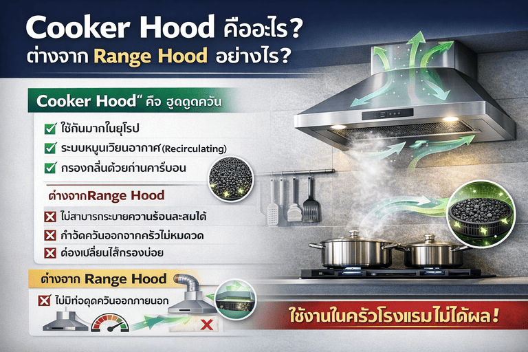 ติดตั้งระบบระบายอากาศครัว