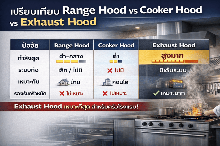 ระบบดูดควันร้านอาหาร