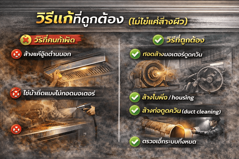 มอเตอร์ดูดควันสกปรก