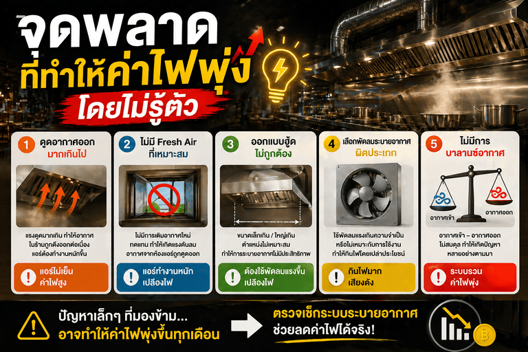 ลดค่าไฟร้านอาหาร