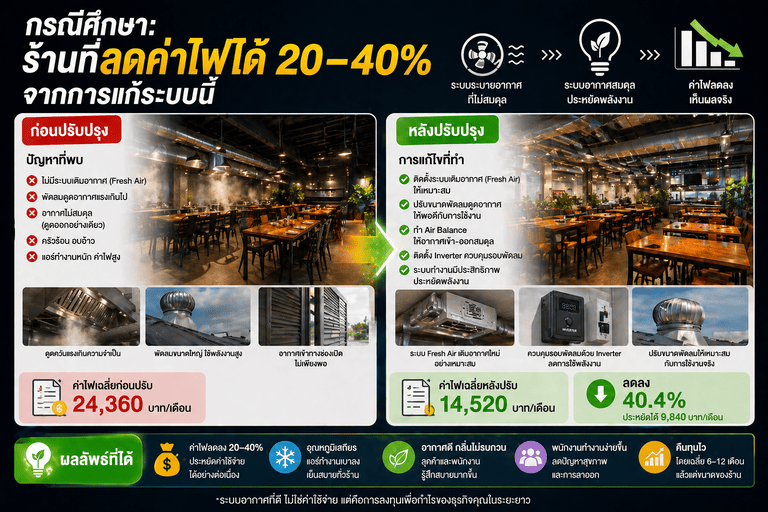 ระบบดูดควันร้านอาหาร