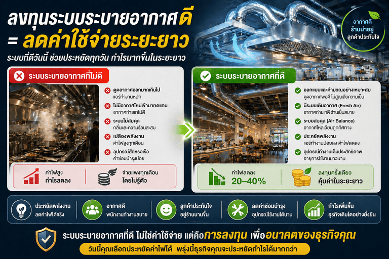 ลดค่าไฟร้านอาหาร