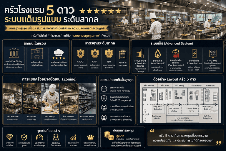 ครัวโรงแรม 5 ดาวระดับสากล