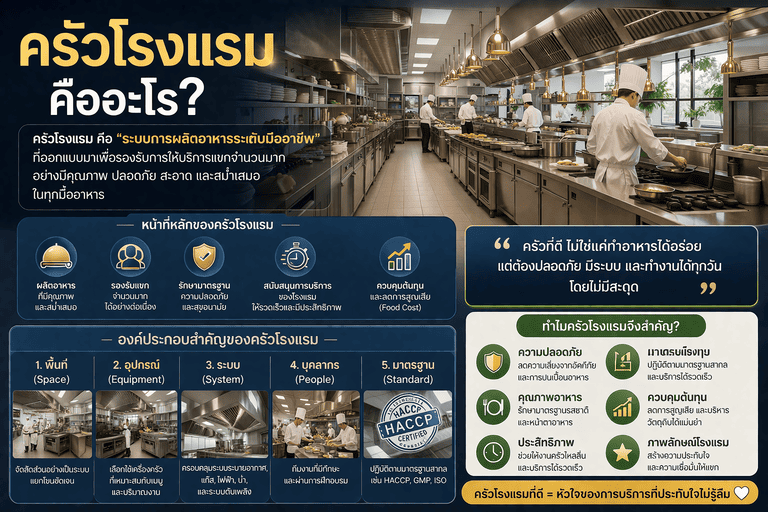 ครัวโรงแรม_ ระบบการผลิตที่มีประสิทธิภาพ