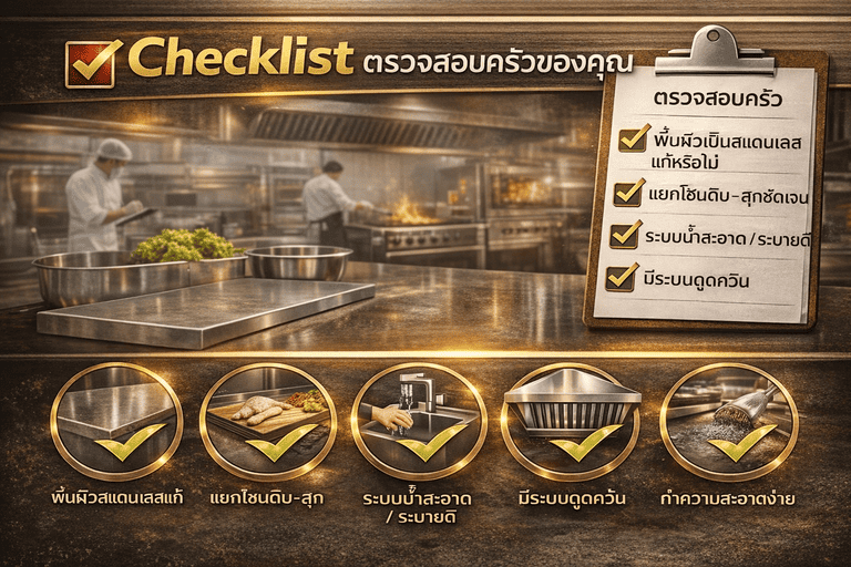 ตรวจสอบครัวสแตนเลสอย่างมืออาชีพ