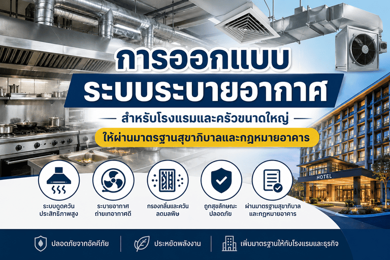 การออกแบบระบบระบายอากาศสำหรับโรงแรม