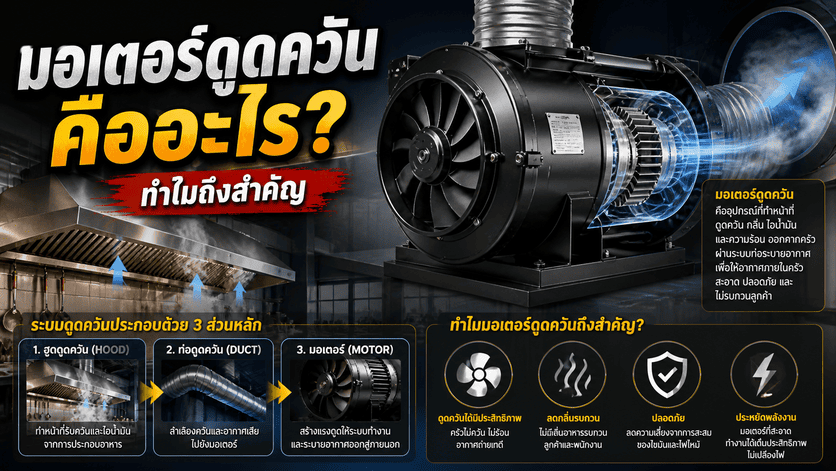 ล้างมอเตอร์ดูดควัน