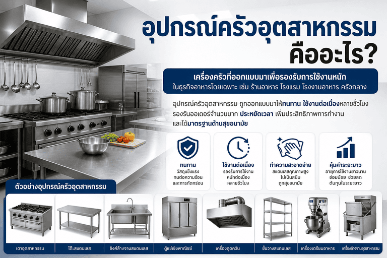 อุปกรณ์ครัวทั่วไป แตกต่างอย่างไร?