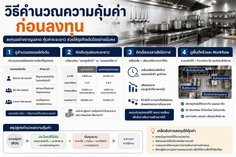 วิธีคำนวณความคุ้มค่าก่อนลงทุน