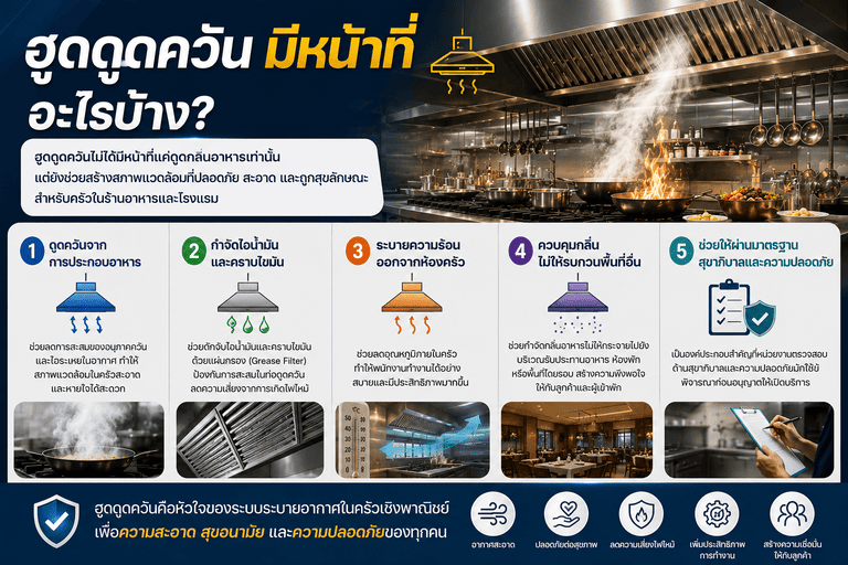 ฮูดดูดควันมีหน้าที่อะไรบ้าง