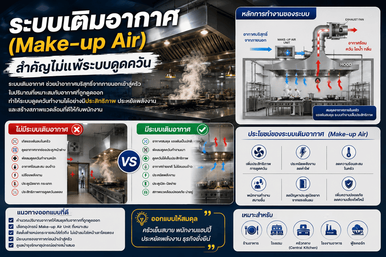 ข้อผิดพลาดที่พบบ่อยในการออกแบบระบบฮูดดูดควัน